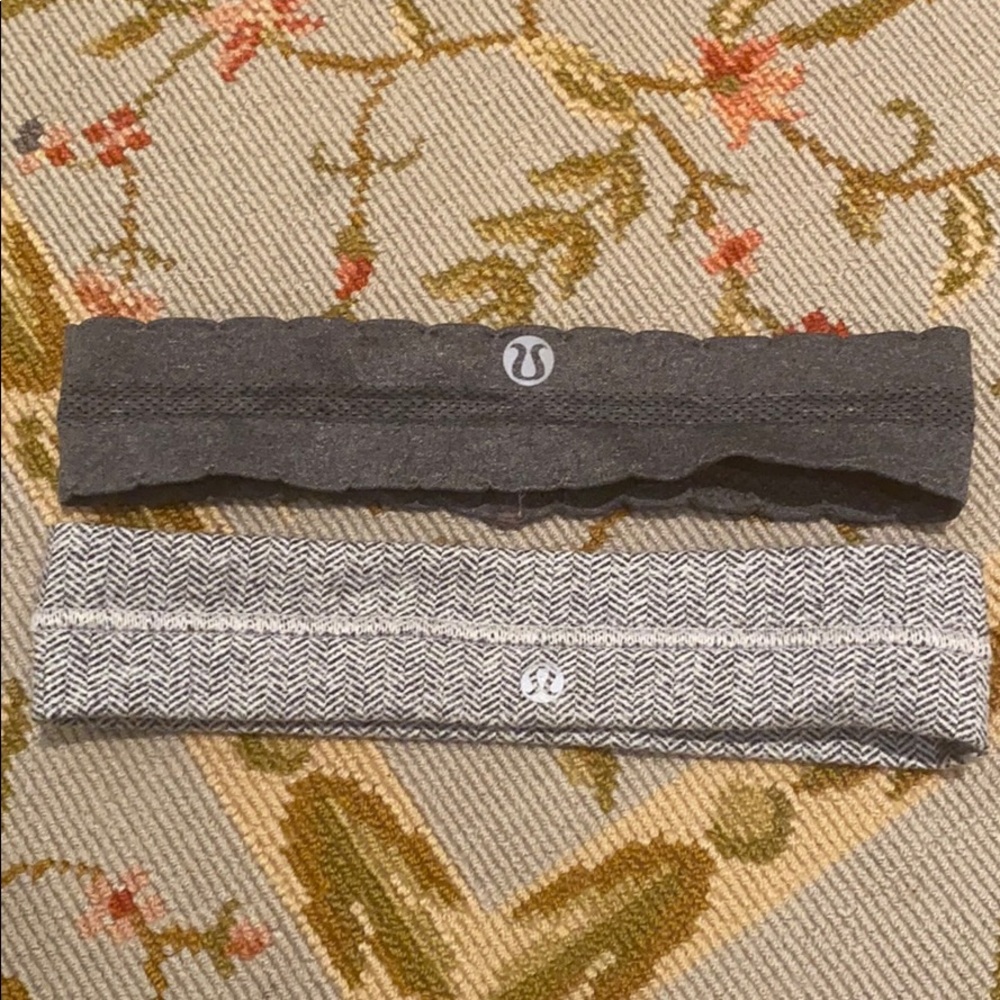 LULULEMON GREY HEADBAND BUNDLE